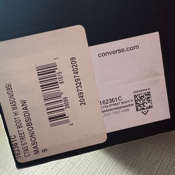 Converse All-Star Suede Street Boot Sneaker Men’s 9/Women’s 11 Mason/Obsidian - Picture 13 of 13